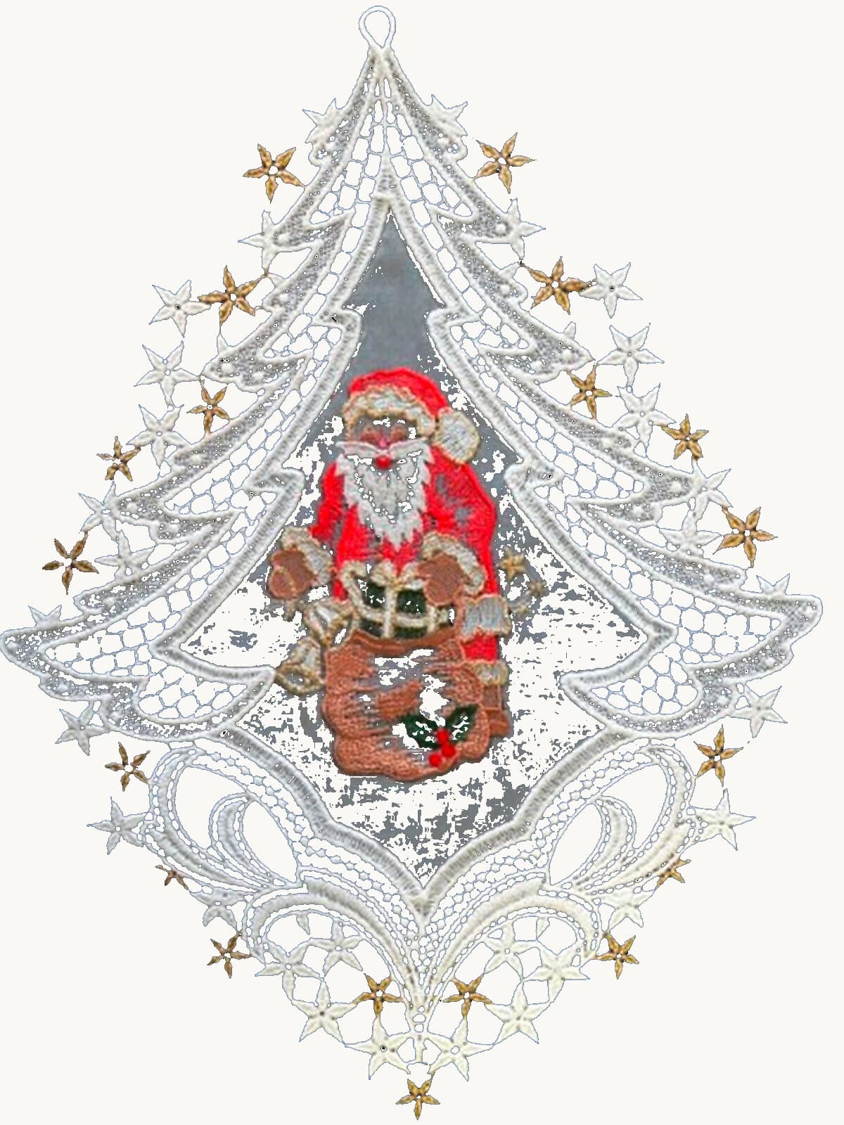 Lace Santa window picture